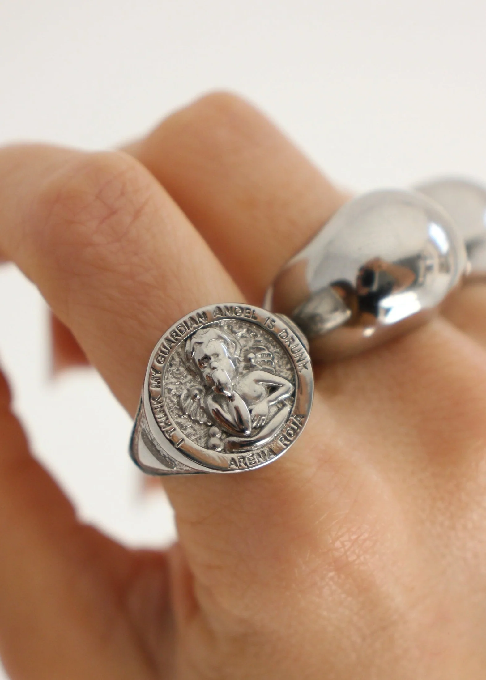 GUARDIAN ANGEL RING PLATA - Image 3